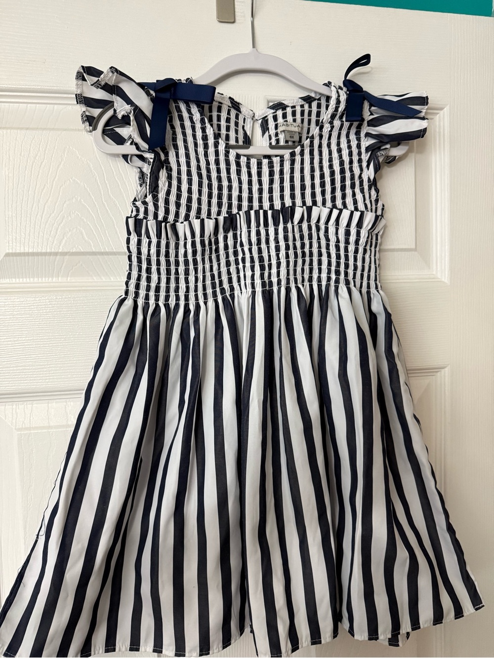 🤍💙 Adorable 6x Girl’s Striped Dress 🤍💙